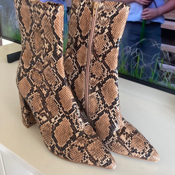 Jeffrey Campbell Snakeskin Boots - Picture 1 of 2